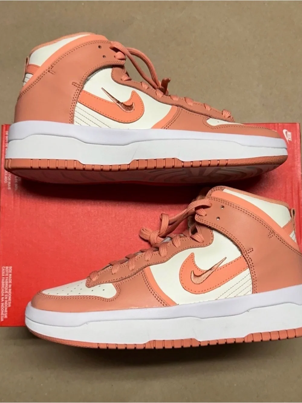 Nike Dunk High Up Crimson Bliss Womens shoes size 6 NEW!